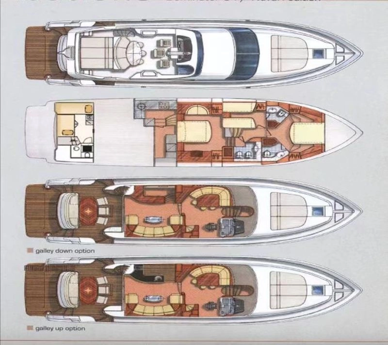 A3011 出售68尺豪华型飞桥游艇，全新现艇一艘，ccs证书，全国落户，2022年建造，航速20节，重点是二类艇，价格美丽！ (6)