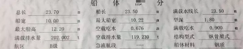 A3438 废铁价出售内河5吨抓斗船，长23.7米，宽10米，2012年建造，ccs证书齐全，证书检验到6月8日，现在废铁价处理，明盘28万！ (2)