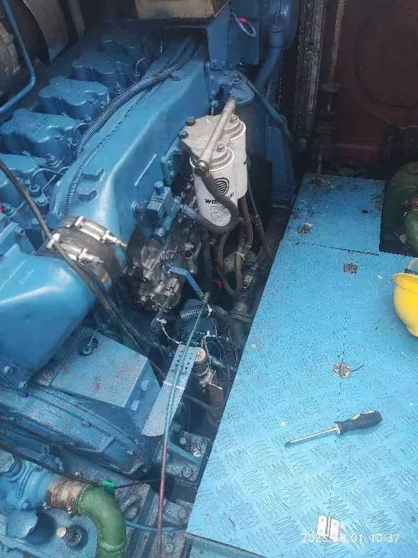 A3687 出售19米沿海遮蔽航区交通船一艘，玻璃钢材质，4.1米宽，主机潍柴wd615 205kw两台，2010年江龙建造，12客位，ccs证书全国落户！ (11)