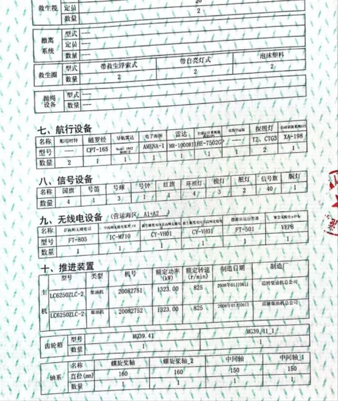 A3937 出售一艘3600马力近海航区普通拖轮一艘，长43米，宽10米，深4.3米，主机1323kw两台，1990年建造，zc证件齐全，奥玛明盘290万 (2)