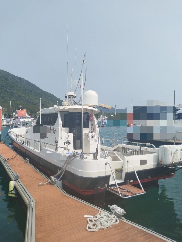A4330 出售昊运45尺底轴洋马柴油钓鱼艇一艘。长13.49，宽3.59，2019年建造，CCS二类，洋马464匹马力单机，奥玛明盘99万。 (2)