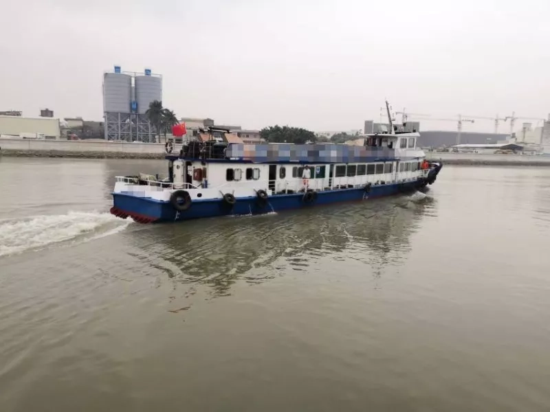 A3520 出售内河A级钢质交通艇，长39.92米，宽5.8米，2004年产，斯太尔双柴油机，船况免检，ccs证书，珠三角看船 (3)