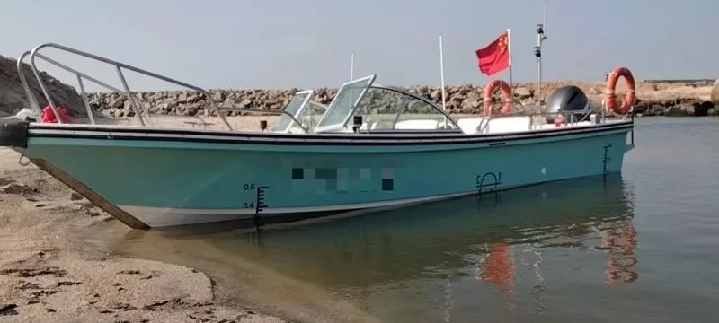 A3600 出售沿海小快艇，2023年建造，船长：7.05米，船宽：2.76米，动力：单机150雅马哈，航速：30，使用：200小时，人数：4人