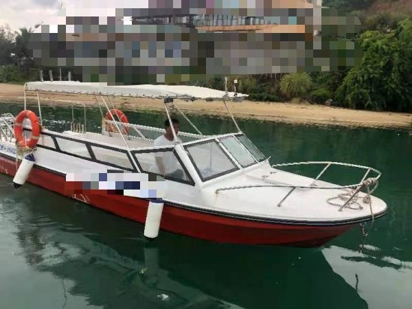 L194  出售沿海平静水域交通小艇一艘，长7.52米宽2.2米，雅马哈115四冲机器，2020年建造，ccs证书全国落户，船况非常新，难得的好艇。 (3)