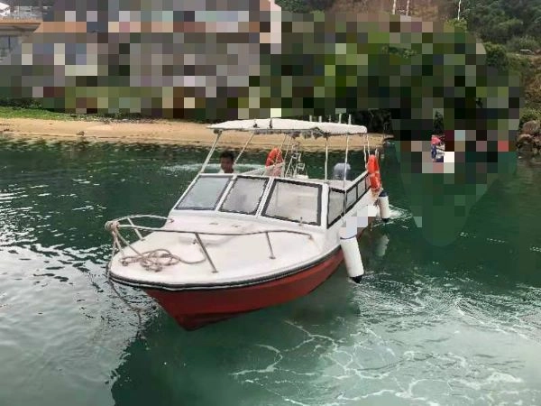 L194  出售沿海平静水域交通小艇一艘，长7.52米宽2.2米，雅马哈115四冲机器，2020年建造，ccs证书全国落户，船况非常新，难得的好艇。 (4)