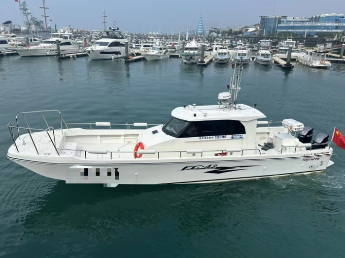 A4105 新船42尺ccs二类钓鱼艇铃木双机350.发电机，空调，雷达，鱼探，导航齐全。 (2)