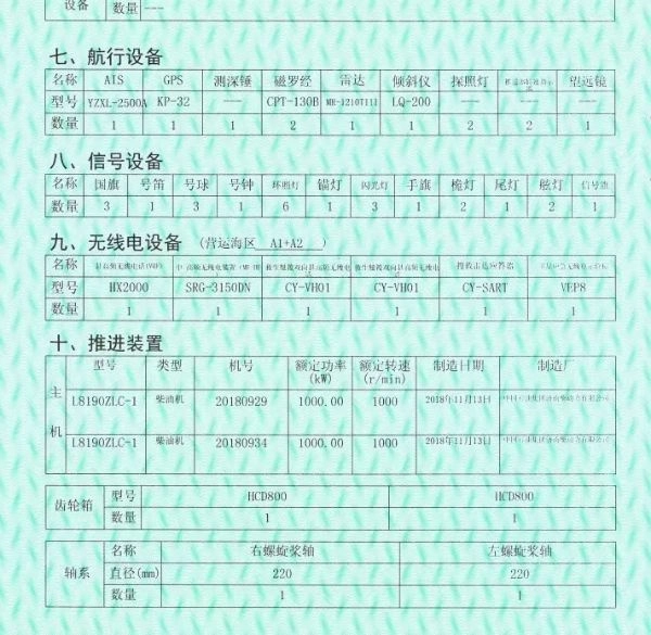 A2794 出售沿海2700马力拖轮+锚艇两用船一艘，2018年建造，长39.8米，宽11.6米，深3.85米，Zc证件齐全。 (10)