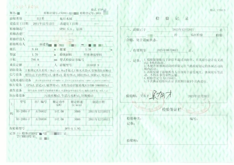 A3973 法国进口亚诺33英尺，配沃尔沃200马力柴油发动机两台，空调，航速31节，CCS三类船检，买船送浮架，福建看船。 (5)