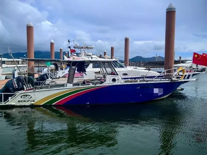 A3940 海狐35尺铝合金钓鱼艇,长10.67米,宽,3.2米,ccs4类,2019年建造,机器1500小时,带鱼探,奥玛明盘29.8万