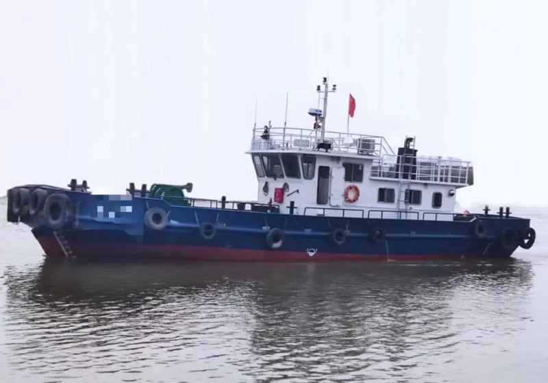A3579 出售:新造交通辅助船，所有证书齐全有效，尺寸5.6米宽长22米，主机580马力，起锚5吨左右，质量杠杠滴，2023年造，ZC证书，山东看船