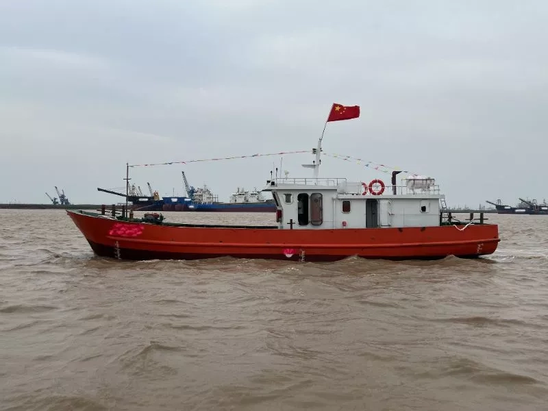 A3858 出售2024年造19.2米沿海钢质交通船，上柴主机，载客定额11人，江苏看船！奥玛明盘85万！