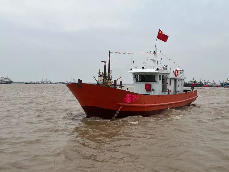 A3858 出售2024年造19.2米沿海钢质交通船，上柴主机，载客定额11人，江苏看船！奥玛明盘85万！ (2)