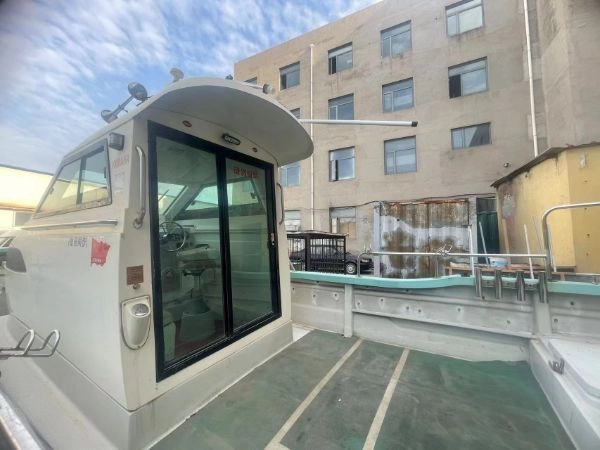 A2845 出售9.6米/昊运钓鱼艇/ zc证书/双机雅马哈150/1000小时/手续齐 (12)