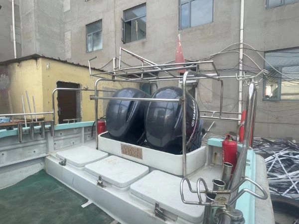 A2845 出售9.6米/昊运钓鱼艇/ zc证书/双机雅马哈150/1000小时/手续齐 (4)