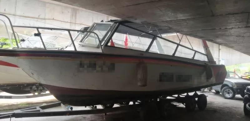 A3269 出售9.45米铝合金沿海交通艇，水星双机200，ZC证书，温州看艇 (4)