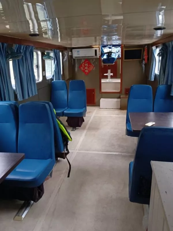 A3169 17米沿海交通船，三类航区，2015年建造，精品艇，潍柴374马力，20节航速，ccs证书全国落户，12客位，配员只需一个驾驶员就可以开！#沿海交通船 广东看船！ (12)