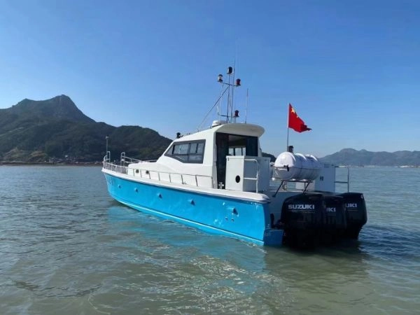 A2811 出售50尺二类钓鱼艇一艘,2021年建造,主机3台铃木300挂机,带水冷发电机,ccs证书,全国落户。