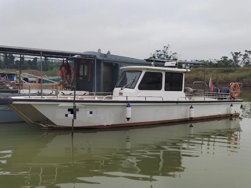 A3132 出售36尺玻璃钢钓鱼艇,铃木双机250,2022年建造,ccs证书,第四类游艇证书,广东看船。