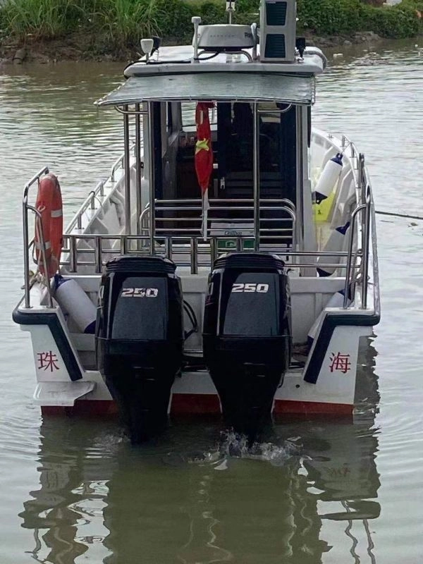 A3132 出售36尺玻璃钢钓鱼艇，铃木双机250，2022年建造，ccs证书，第四类游艇证书，广东看船。 (2)